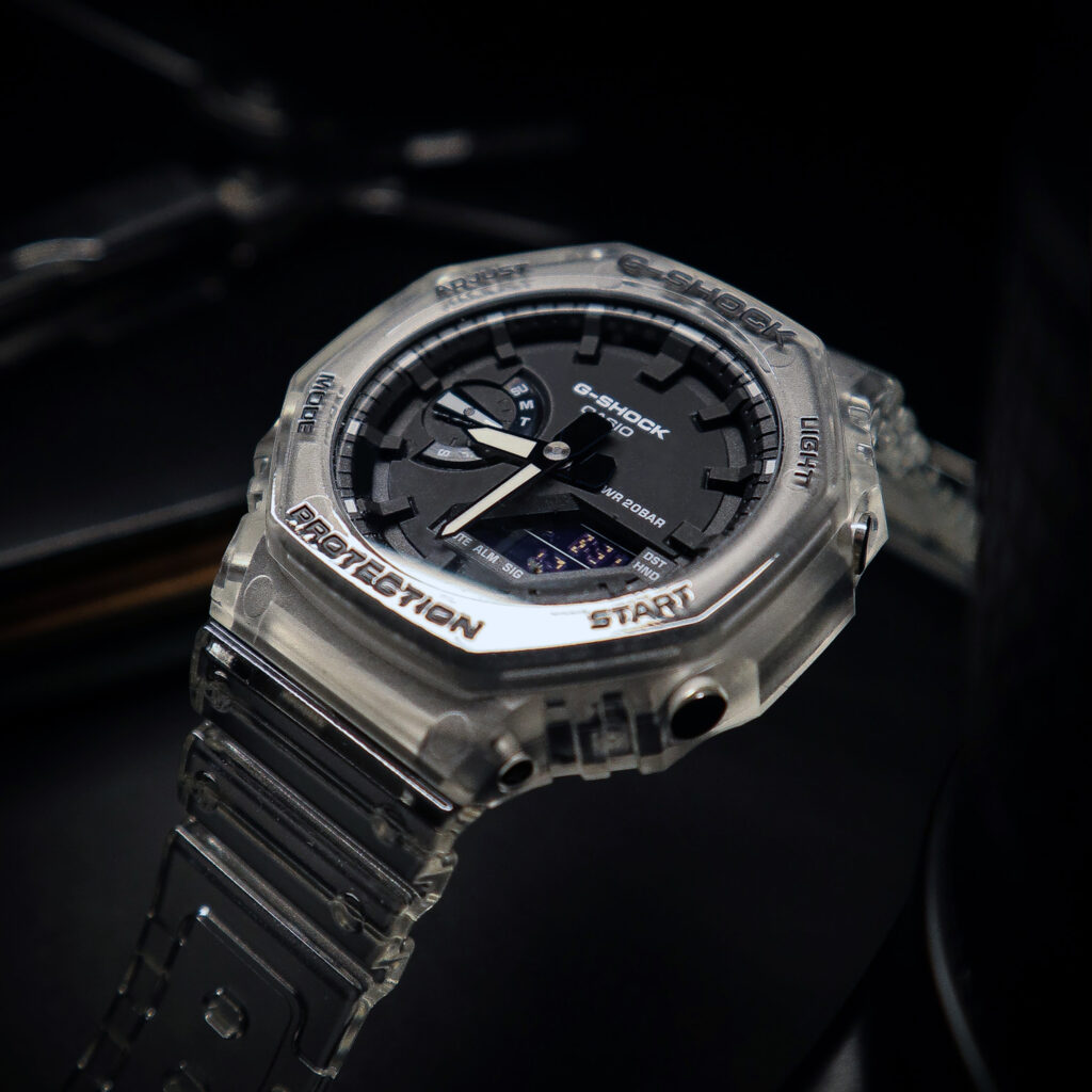 Casio, G-Shock, G Shock, GA2100, GA-2100, Casioak, GShock Transparent, Wrist Watch, Digital Watch